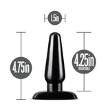 Anal Adventures Basic Black 4.75-Inch Anal Plug
