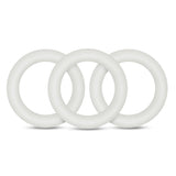 Performance VS2: Glow In The Dark White Small Penis Rings 3-Pack