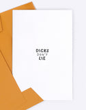 I Love You - greeting card by Dicks Don't Lie