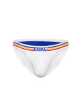 BIKE Stretch Cotton Jock Brief - White