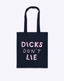Dicks Don't Lie tote bag by Dicks Don't Lie - Navy