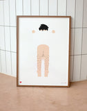 Cheeky Chappy Art Print by Dicks Don't Lie
