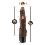 Dr. Skin Cock Vibe 4 Realistic Chocolate 8-Inch Long Vibrating Dildo
