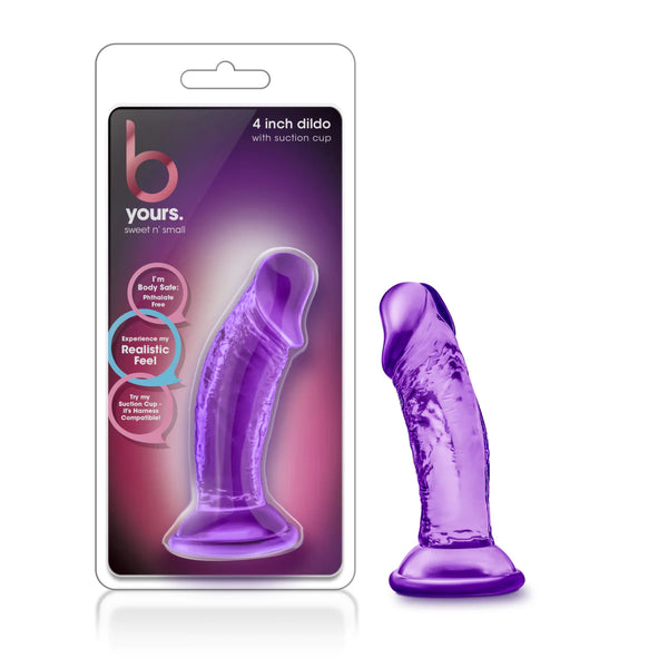 B Yours Sweet N' Small Realistic Purple 4.5-Inch Long Dildo