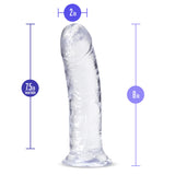 B Yours Plus Roar N’ Ride Realistic Clear 8-Inch Long Dildo