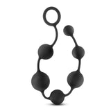 Anal Adventures Platinum Black 16-Inch Anal Beads
