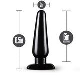 Anal Adventures Basic Black 6.5-Inch Anal Plug