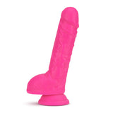 Neo Realistic Neon Pink 9-Inch Long Dildo