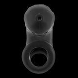 Oxballs Airlock Air-Lite Vented Silicone Chastity - Black Ice