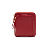 Comme des Garçons Outside Pocket Full Zip Around Wallet (Red SA2100)