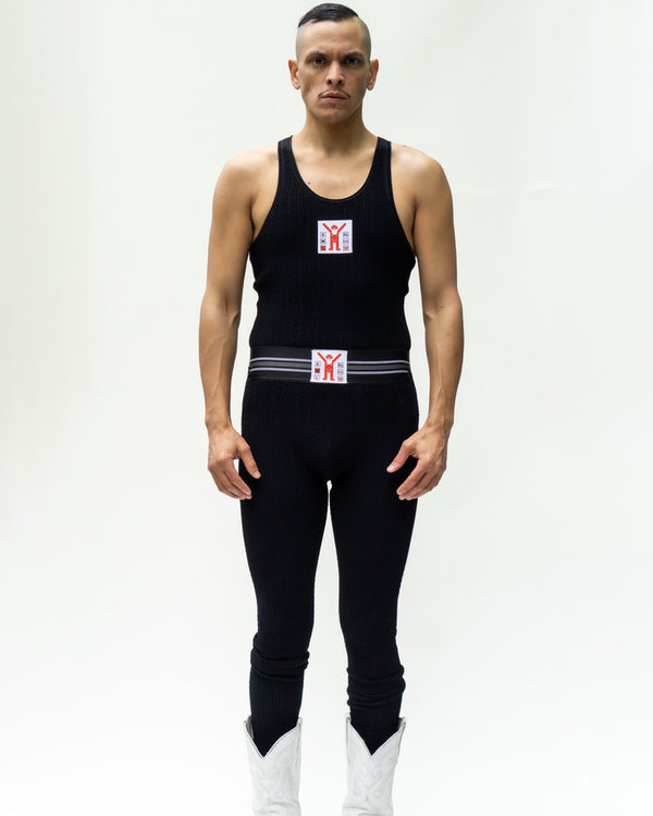 WALTER VAN BEIRENDONCK Jock Tank Black SS23