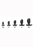 Oxballs Silicone Butt Plug Police Blue Swirl X-Small