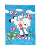 My Life Is Crap Tea Towel by Magda Archer x Third Drawer Down