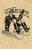 Tom of Finland Wooden Postcard: Sleigh Ride