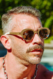 Bernhard Willhelm x Mykita - FOCUS Sunglasses raw Umber / Shiny Silver