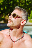 Bernhard Willhelm x Mykita - FOCUS Sunglasses raw Umber / Shiny Silver