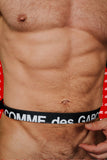 Comme des Garçons Black HUGE LOGO Classic Leather Belt