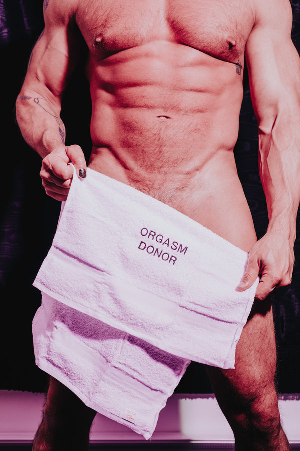 Orgasm Donor Embroidered Cum Rag