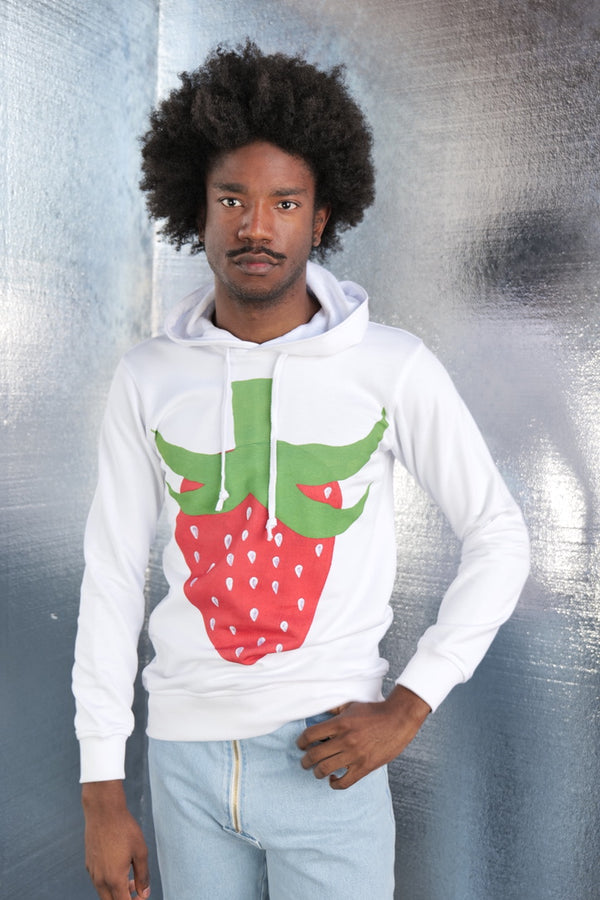 COMME des GARÇONS SHIRT STRAWBERRY KNIT HOODIE