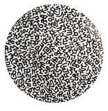 Keith Haring PORCELAIN PLATE BLACK "PATTERN COLLECTION"
