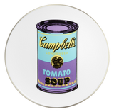 ANDY WARHOL LARGE PORCELAIN PLATE - CAMPBELL- TURQUOISE/PURPLE