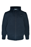 COMME des GARÇONS PLAY BLACK ZIP-UP HOODIE