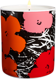 Andy Warhol Red/Pink Flower Candle