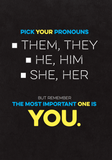 PRONOUN GREETING CARD BY KWEER CARDS