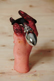 Dark Stopper Metal and Silicone Anal Plug