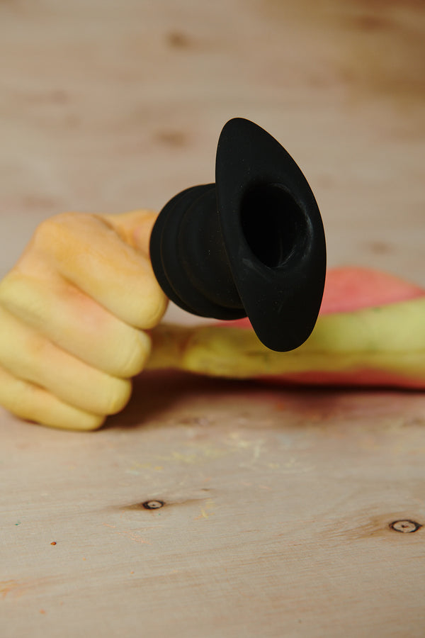 Hive Ass Tunnel Silicone Ribbed Hollow Anal Plug - Medium