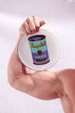 ANDY WARHOL LARGE PORCELAIN PLATE - CAMPBELL- TURQUOISE/PURPLE