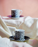 Keith Haring Porcelain Espresso Set Black Pattern