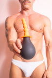 Rippled Anal Douche by Rooster - Orange