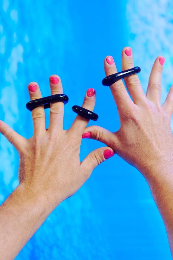 Oxballs Ringer Donut Cockring 3 Pack Black