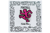 KEITH HARING TWIST MAN PIN - PINK