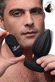 The Assterisk 10X Ribbed Silicone Vibrating Butt Plug