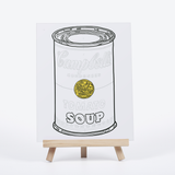 Andy Warhol soup can paint by number kit