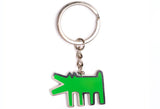 Keith Haring Green Barking Dog Key Ring