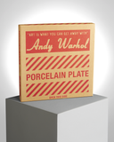 ANDY WARHOL LARGE PORCELAIN PLATE - CAMPBELL- TURQUOISE/PURPLE