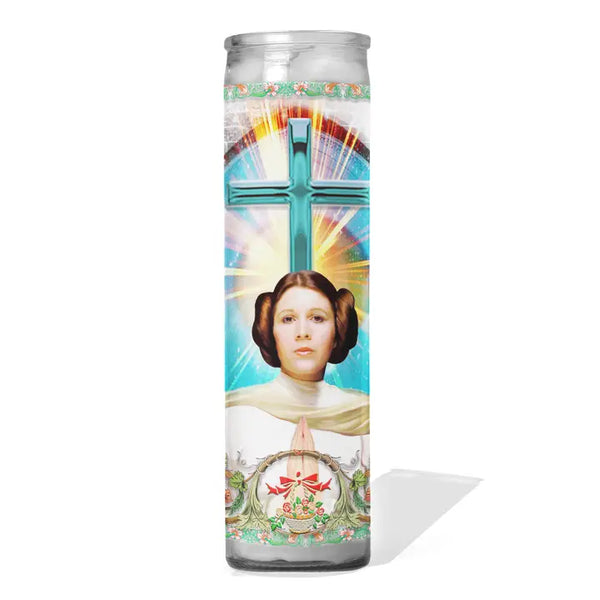 Princess Leia Celebrity Prayer Candle - Carrie Fisher