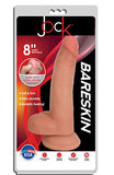8" BARESKIN DILDO BY JOCK w. BALLS - Light
