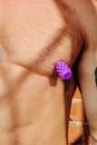 Bubbles Silicone Nipple Suckers - Eggplant