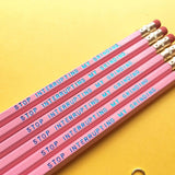 STOP INTERRUPTING MY GRINDING Pencil Set by Rhino Parade