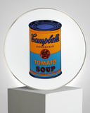 ANDY WARHOL PORCELAIN PLATE -  CAMPBELL - ORANGE/BLUE