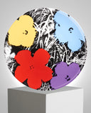 ANDY WARHOL PORCELAIN PLATE - FLOWERS - Purple