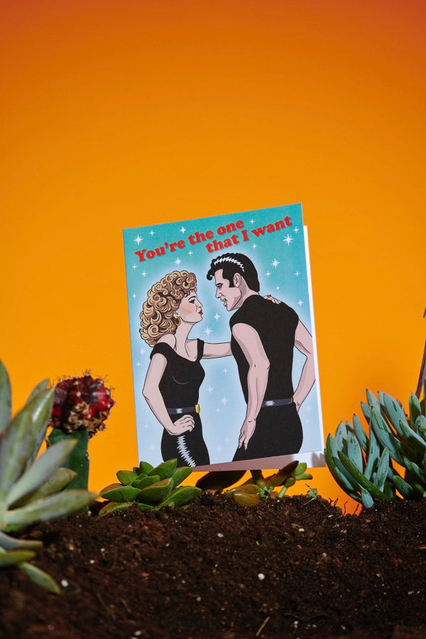 Grease Love GREETING CARD